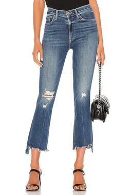 Mother Insider Crop Step Chew Dancing On Coals Cotton Jeans 29